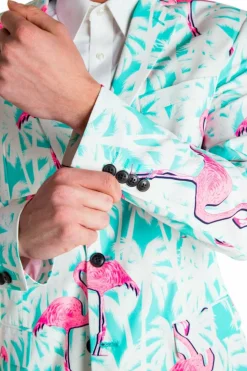 El Flamenco - Tropical Flamingo Print Suit