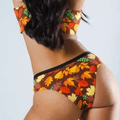 The Acorn Hoard - Fall Leaves Cheeky Underwear