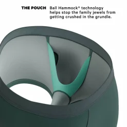 The Alloy - Dark Teal Ball Hammock® Pouch Trunks Underwear
