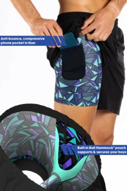 The Anti-Bounce - Black Ball Hammock® 9 Inch Athletic Shorts