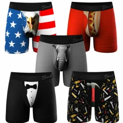 The Apex Crew - Ball Hammock® Pouch Boxer Briefs with Fly 5 Pack