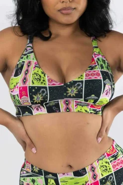The Area 51 - Retro-Futuristic Alien Boob Hammock™ Plunge Bralette
