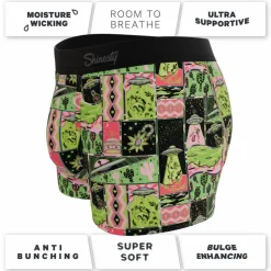 The Area 51 - Retro-Futuristic Alien Ball Hammock® Pouch Trunks Underwear