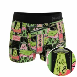 The Area 51 - Retro-Futuristic Alien Ball Hammock® Pouch Trunks Underwear