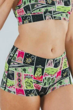 The Area 51 - Retro-Futuristic Alien Modal Boyshort Underwear