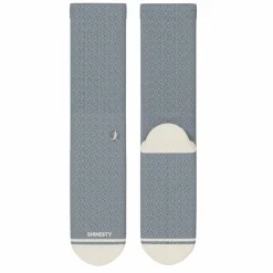 The Asteroid - Blue Marl Heel Hammock™ Crew Socks