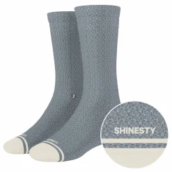 The Asteroid - Blue Marl Heel Hammock™ Crew Socks