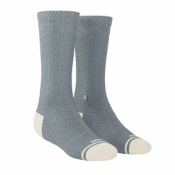 The Asteroid - Blue Marl Heel Hammock™ Crew Socks