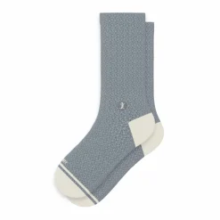 The Asteroid - Blue Marl Heel Hammock™ Crew Socks