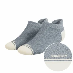 The Asteroid - Blue Marl Heel Hammock™ Ankle Socks