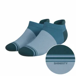 The Atlantic - Blue Color Block Heel Hammock™ Ankle Socks