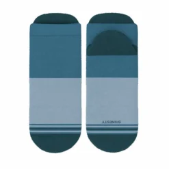 The Atlantic - Blue Color Block Heel Hammock™ Ankle Socks