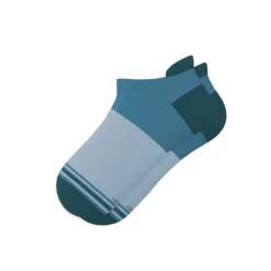 The Atlantic - Blue Color Block Heel Hammock™ Ankle Socks
