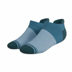 The Atlantic - Blue Color Block Heel Hammock™ Ankle Socks