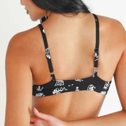 The Bare Back Bones - Glow In The Dark Skeletons Boob Hammock™ Triangle Bralette