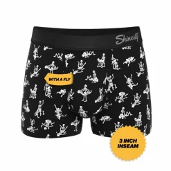 The Bare Back Bones - Glow in the Dark Skeletons Ball Hammock® Pouch Trunks Underwear