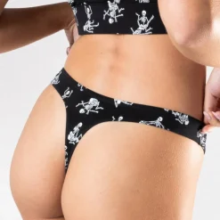 The Bare Back Bones - Glow in the Dark Skeletons MicroModal Thong