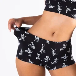 The Bare Back Bones - Glow in the Dark Skeletons Modal Boyshort Underwear