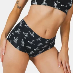 The Bare Back Bones - Halloween Skeletons Women’s Seamless Boyshort