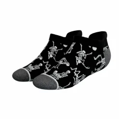 The Bare Back Bones - Skeletons Heel Hammock™ Ankle Socks