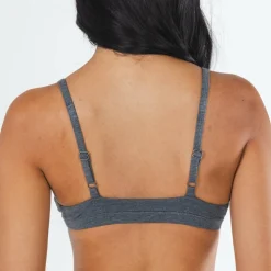 The Basalt - Heather Charcoal Boob Hammock™ Triangle Bralette