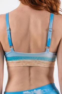 The Beach Please - Palm Tree Boob Hammock™ Plunge Bralette