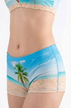 The Beach Please - Palm Tree Modal Boyshort Underwear