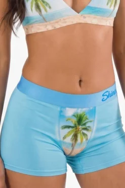 The Beach Please - Palm Tree Women’s Boxers