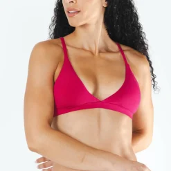The Begonia - Hot Pink Tonal Boob Hammock™ Triangle Bralette