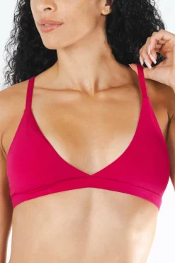 The Begonia - Hot Pink Tonal Boob Hammock™ Triangle Bralette