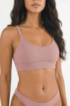 The Bell Pep - Red Chambray Boob Hammock™ Scoop Bralette