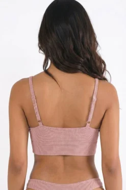 The Bell Pep - Red Chambray Boob Hammock™ Scoop Bralette