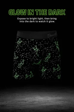 The Big Bang - Glow In The Dark Constellation Ball Hammock® Boxer - Long Leg
