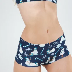The Big Blizzard - Naughty Snowmen Women’s Seamless Boyshort