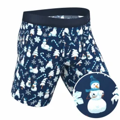 The Big Blizzard - Naughty Snowmen Ball Hammock® Boxer - Long Leg
