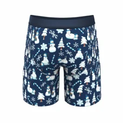 The Big Blizzard - Naughty Snowmen Ball Hammock® Boxer - Long Leg