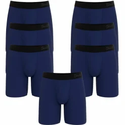 The Big Blue - Long Leg Ball Hammock® Pouch Underwear With Fly 7 Pack