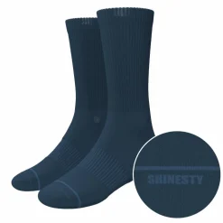 The Big Blue - Navy Heel Hammock™ Crew Socks
