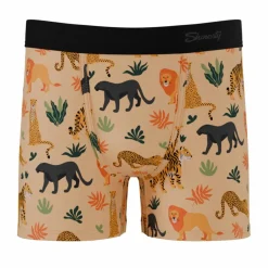 The Big Cat Conga - Safari Animals Youth Boxer Briefs