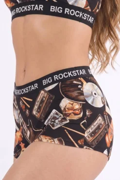 The Big Rock Star - Shinesty X Nickelback Guitar Boyshort Underwear with Waistband