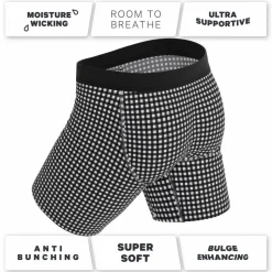 The Blackberry Bramble - Window Pane Ball Hammock® Boxer - Long Leg