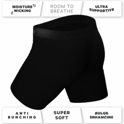 The Black Tie Wedding - Long Leg Ball Hammock® Pouch Boxers With Fly 3 Pack