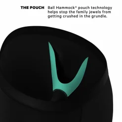 The 009 - Black Tuxedo Ball Hammock® Boxer - Long Leg