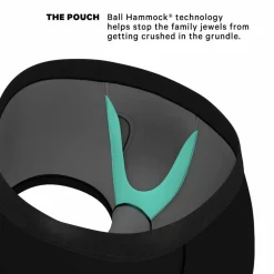 The 009 - Black Tuxedo Ball Hammock® Pouch Trunks Underwear