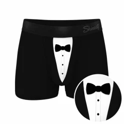 The 009 - Black Tuxedo Ball Hammock® Pouch Trunks Underwear