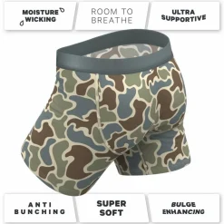 The Blender - Grey Duck Camo Ball Hammock® Pouch Underwear With Fly