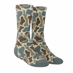 The Blender - Grey Duck Camo Heel Hammock™ Crew Socks