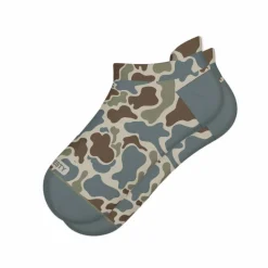 The Blender - Grey Duck Camo Heel Hammock™ Ankle Socks