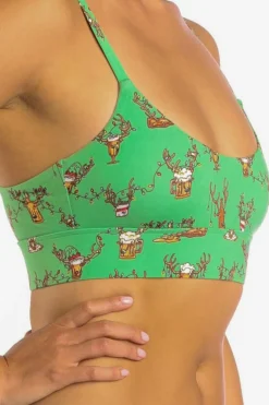 The Blitzened - Reindeer Beer Boob Hammock™ Scoop Bralette