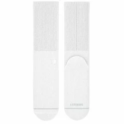 The Blizzard - Plain White Heel Hammock™ Crew Socks
